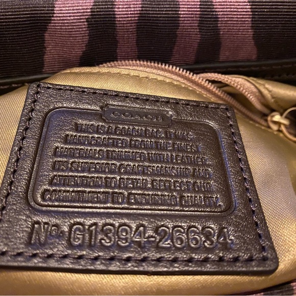 Coach Madison Bag Zebra Animal Print Madeline Small East West Satchel Purse NEW - Picture 9 of 11